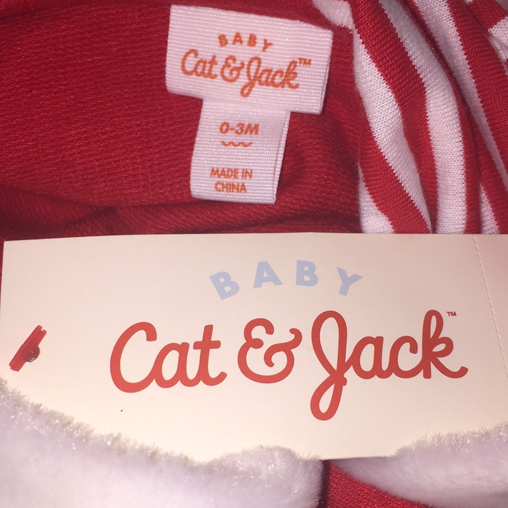 Cat & Jack Christmas Santa Outfit With Hat - Picture 3 of 6